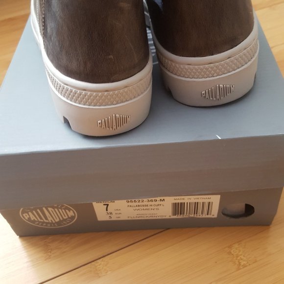 NEW PALLADIUM LEATHER BOOTS  7  NIB - Picture 5 of 8